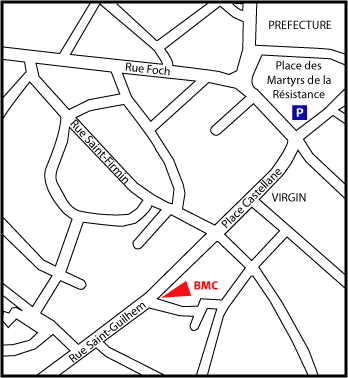 plan d'accs de la bijouterie  montpellier